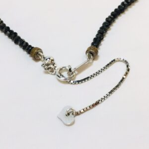 18金ブラックダイヤモンドネックレス