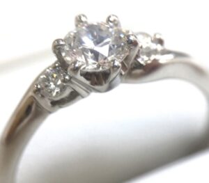 Pt900 0.3ct ダイヤモンド リング