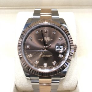 ROLEX ロレックス 126231G デイトジャスト36 チョコレート文字盤 SS×PG AT
