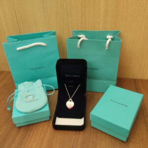 TIFFANY　ティファニー　スプラッシュハートネックレス　ナローリング