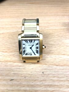 Cartier カルティエ K18YG タンクフランセーズ