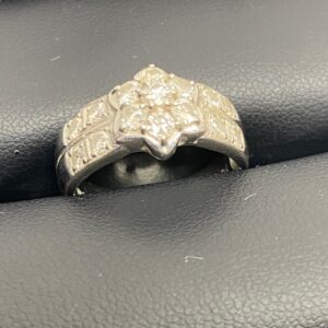 Pt850 ダイヤモンド付きリング