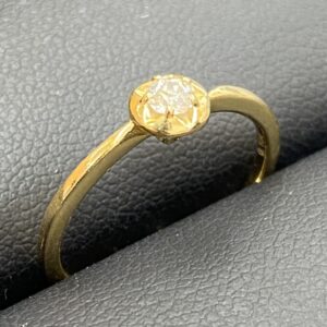 K18 ダイヤ リング 0.104ct