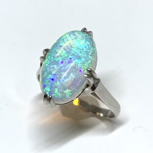 K14WGオパール付きリング