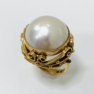 K18 マベパール2ct付リング