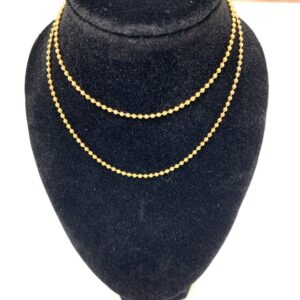 K18ボールチェーンネックレス