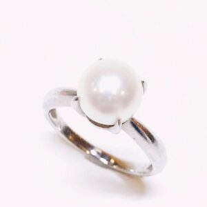 Pt900パール付きリング