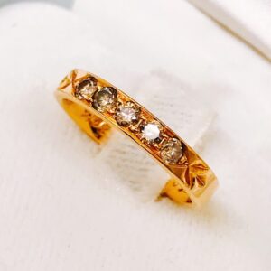 K18PG ダイヤ付リング