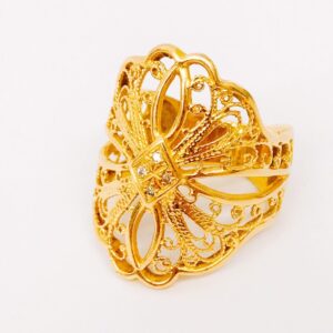 K18 メレダイヤ付リング