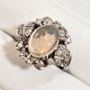 Pt850 オパール リング