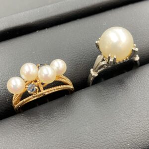 K18 Pt850 パール リング おまとめ