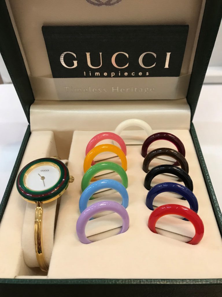 GUCCI チェンジベゼル 腕時計 ブレスレット ゴールド-