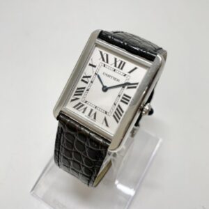 カルティエ タンク ソロ アリゲーターレザー腕時計