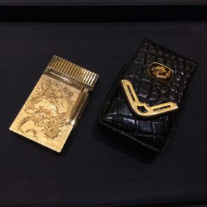 S.T.Dupont LIEN2 デュポン ライン2 和堀り 龍 朱雀 クロコ 型押し ガスライター