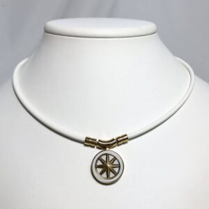 BANDEL Earth White×Gold 磁気ネックレス サイズ47cm