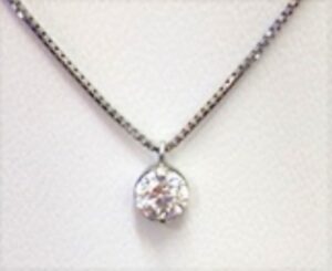 Pt900 ダイヤモンド付きネックレス