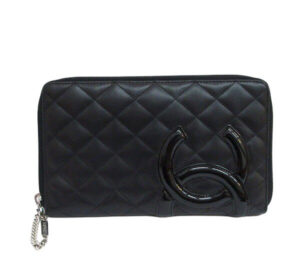 CHANEL　シャネル カンボンライン オーガナイザー ラウンド長財布 A48660