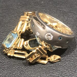 Pt900リング / K18ブレスレット