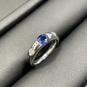 K18WG サファイア メレダイヤ リング アクセサリー