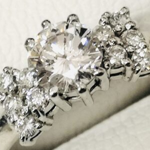 Pt 900 ダイヤモンドリング ジュエリー アクセサリー