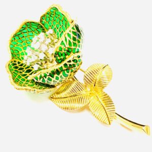 K18 フラワーブローチ ゴールドアクセサリー 金装飾品