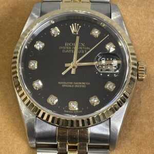 ROLEX デイトジャスト 16233 黒文字盤