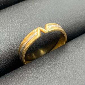 K18 Pt900 コンビ リング