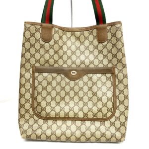 GUCCI グッチ オールドグッチ ウェビングシェリー トートバッグ