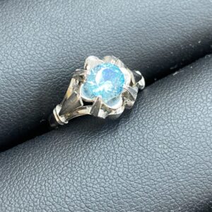 K14WG リング アクアマリン 0.75ct