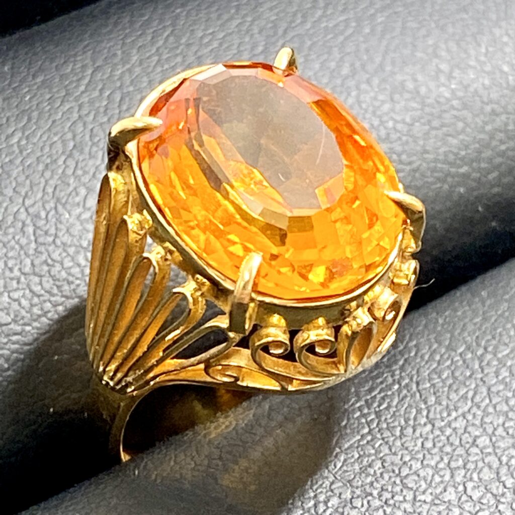 18金 K18 シトリン リングの買取実績 | 買取専門店さすがや 