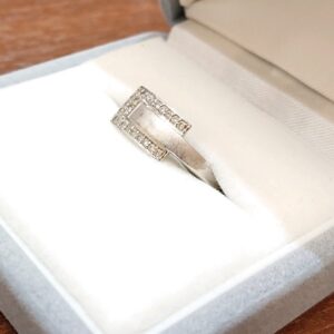 K18WG 18金 指輪 リング ホワイトゴールド 0.18ct メレダイヤ ダイヤモンド ジュエリー アクセサリー