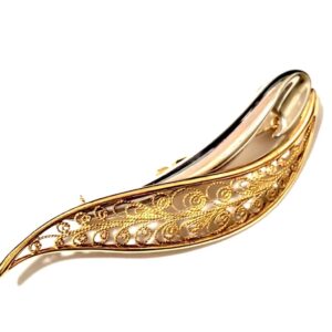 K18 Pt850 ブローチ