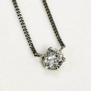 Pt850 1.03ctダイヤモンド付きネックレス