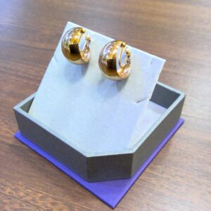 K18 イヤリング フープ