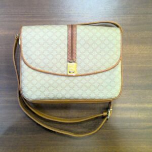 CELINE マカダム柄ショルダーバッグ