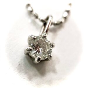 K18WG ダイヤネックレス