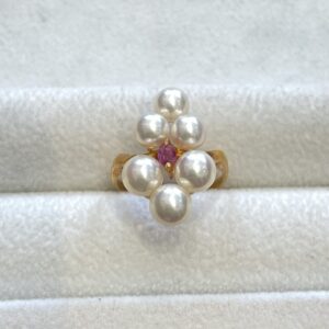 K18リング パール付き