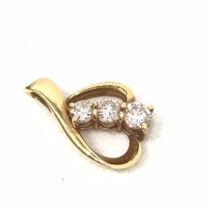 ネックレストップ メレダイヤ0.5ct