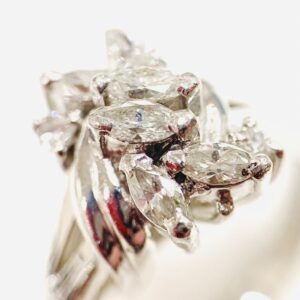 Pt900 1.96ct  メレダイヤモンド プラチナジュエリーリング