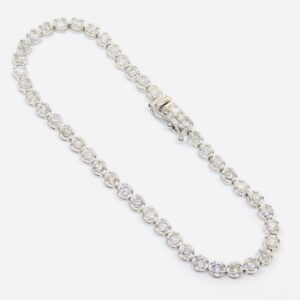 Pt900 メレダイヤモンド付き ブレスレット