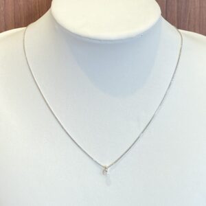 Pt850 ネックレス ダイヤ 0.266ct