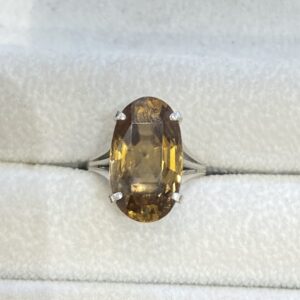 Pt900 リング シトリン11ct