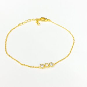 K18 18金 ブレスレット ダイヤ付き