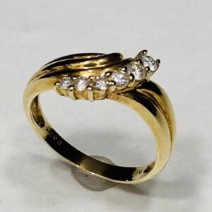 K18 メレダイヤ 0.23ct付リング