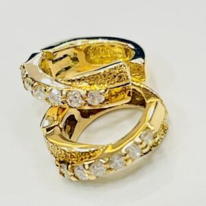 K18 メレダイヤ0.12ct付 イヤリング