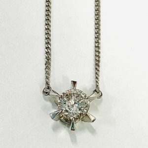 PT850 0.43ct ダイヤモンドネックレス