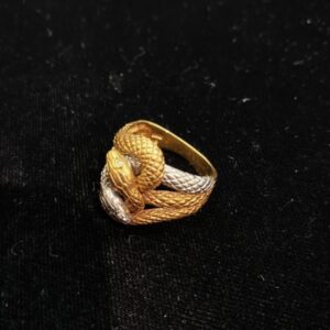 Pt900 K18 リング コンビ