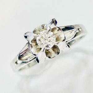 Pt900 ダイヤモンド 0.19ct付リング