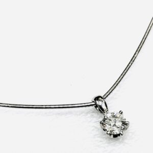 K18WG ダイヤモンド0.341ct付 ネックレス