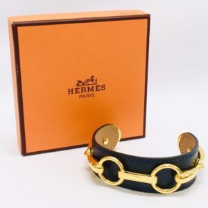 Hermes エルメス レザーバングル